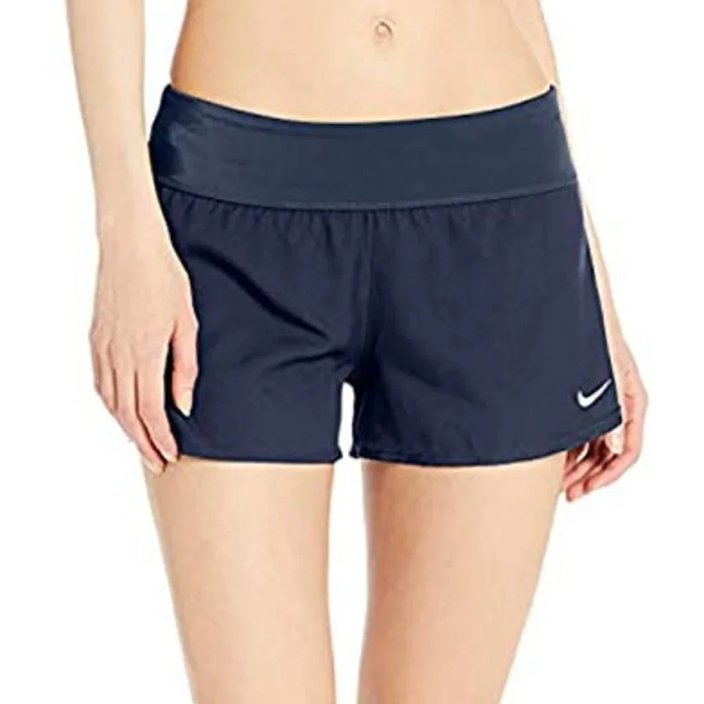 NWT - Nike Swim Blue Women's Standard Solid Element Swim Boardshort - Size L